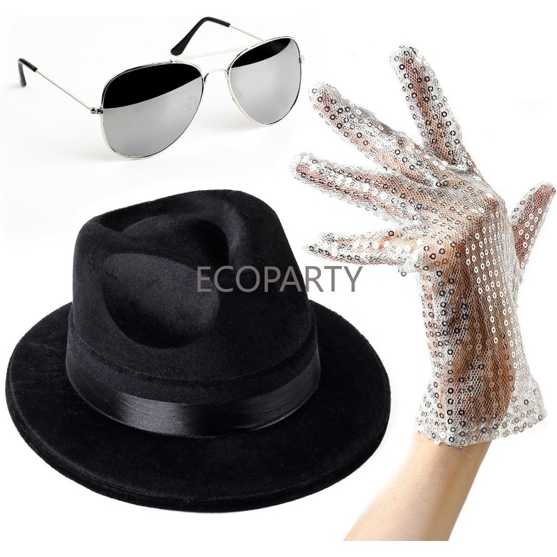 Men'S Accessories In The 80S - Аксессуары для костюмов Pop King Jackson,