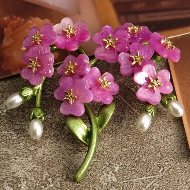 Men Accessories Bouquet - Классическая ретро брошь в виде букета