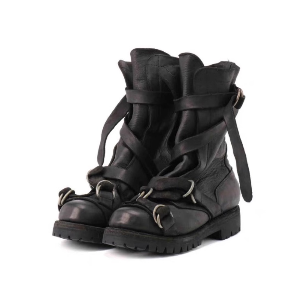 Men'S Accessories Leather - Мужские кожаные мотоциклетные ботинки в стиле