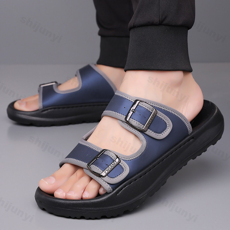 Мужские тапочки, лето 2024, ды – обзор и цена Men'S Accessories Leather