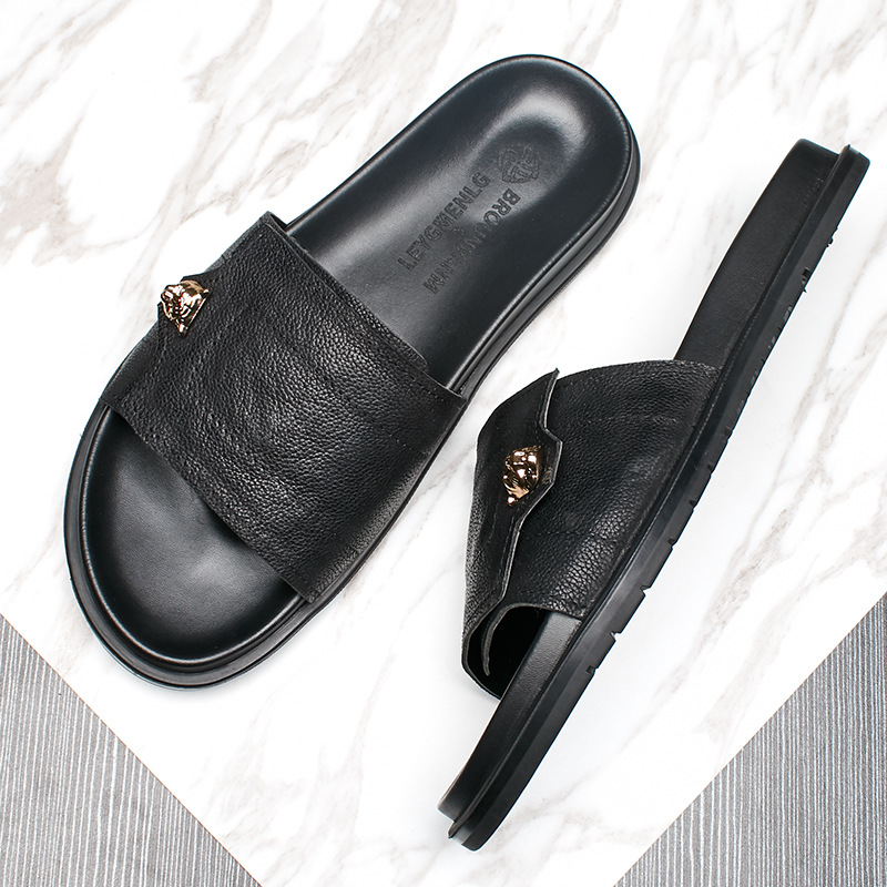 Новинка 2023 года, тапочки из  – обзор и цена Men'S Accessories Leather